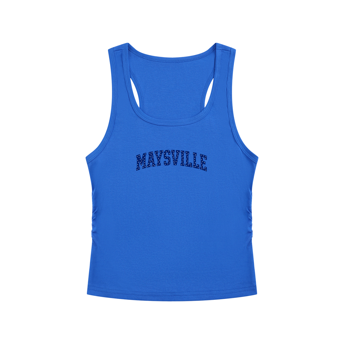Polka Dot Maysville Women's Ruched Tank Top