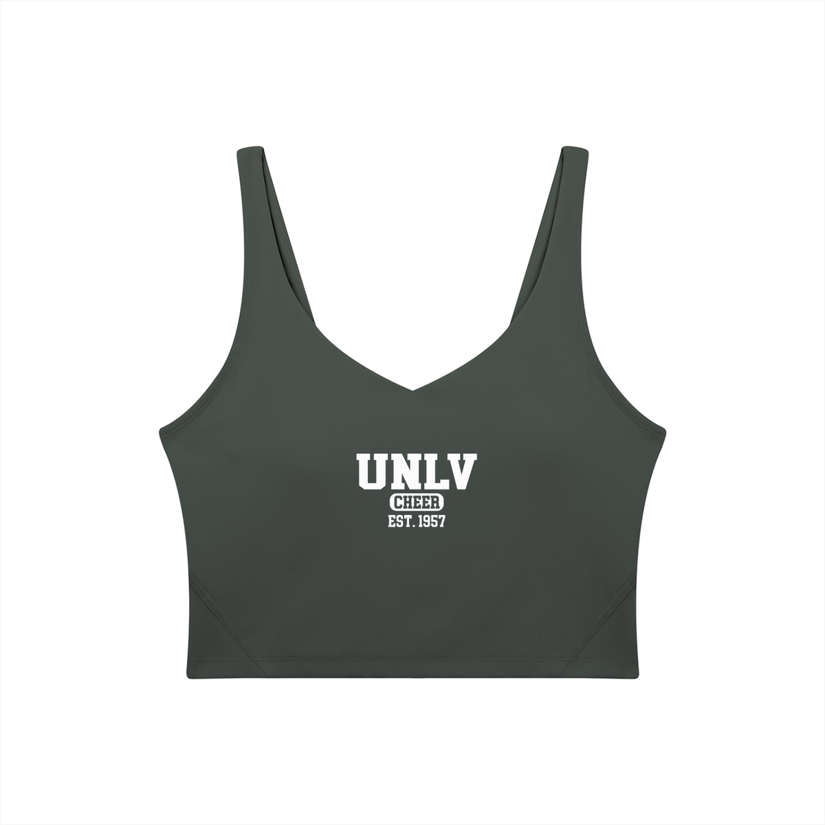 Old School UNLV Women's V-Neck Yoga Sports Bra