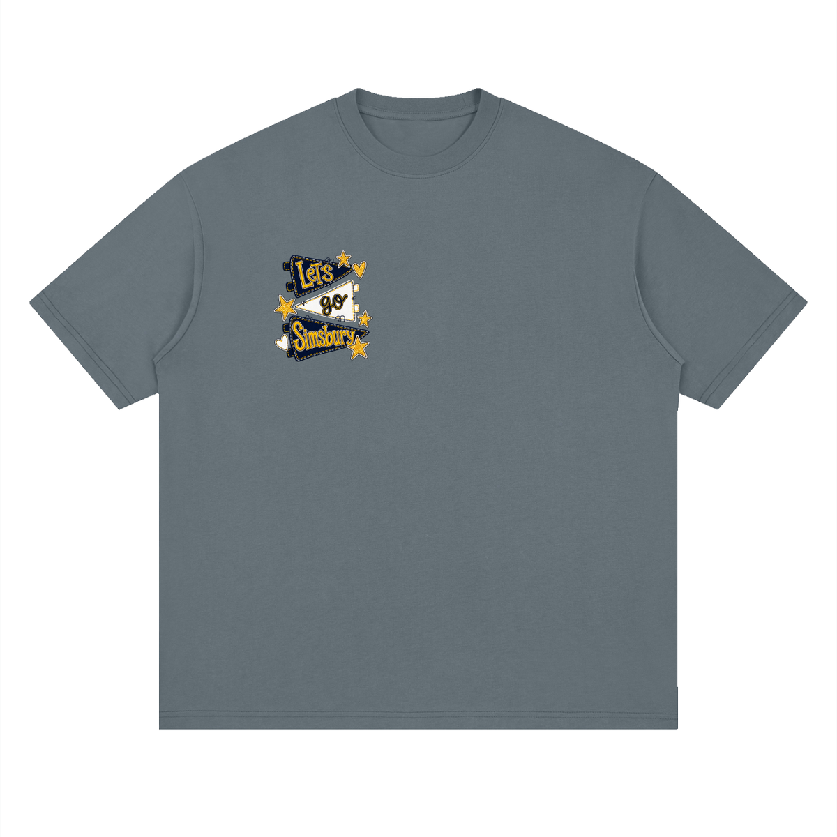 Lets Go Simsbury Oversized Drop Shoulder T-Shirt