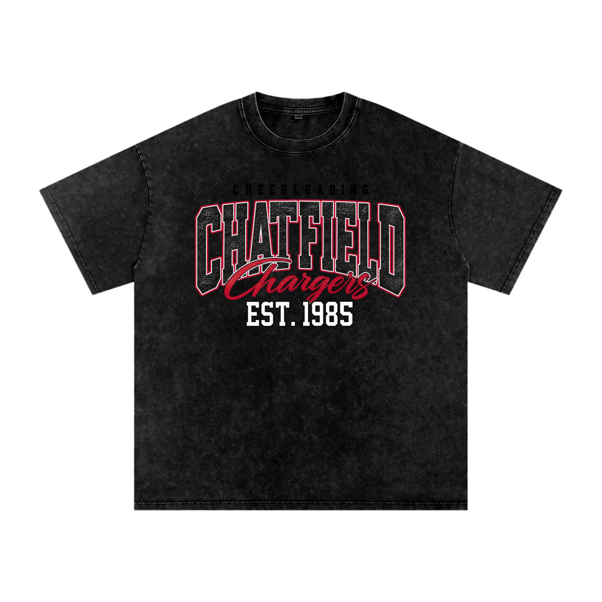Vintage Chatfield Snow Washed Oversized Cotton T-Shirt