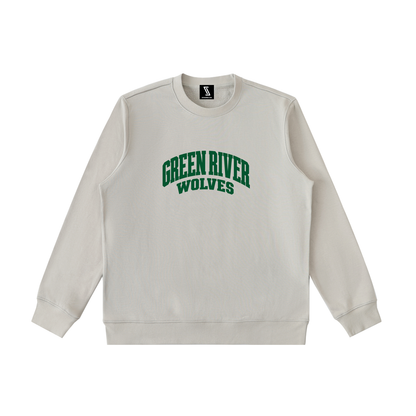 Basic 2 Green River Essential Heavyweight Crewneck Sweatshirt