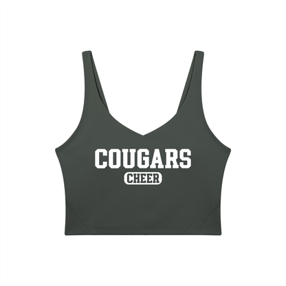 Old School Cardinal Mooney Women's V-Neck Yoga Sports Bra