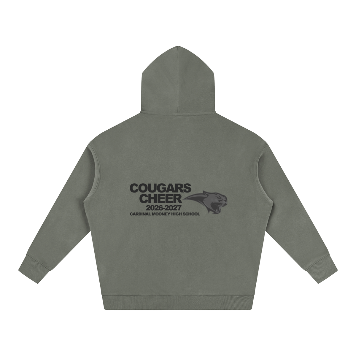 Vector Star Front Cardinal Mooney Oversize Fleeced Hoodie
