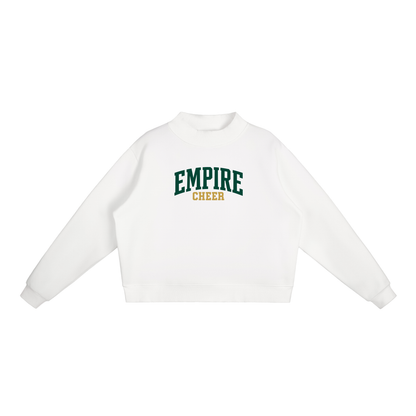 Basic 1 Empire Essential Fleece Mock-Neck Crew Sweatshirt (printed)