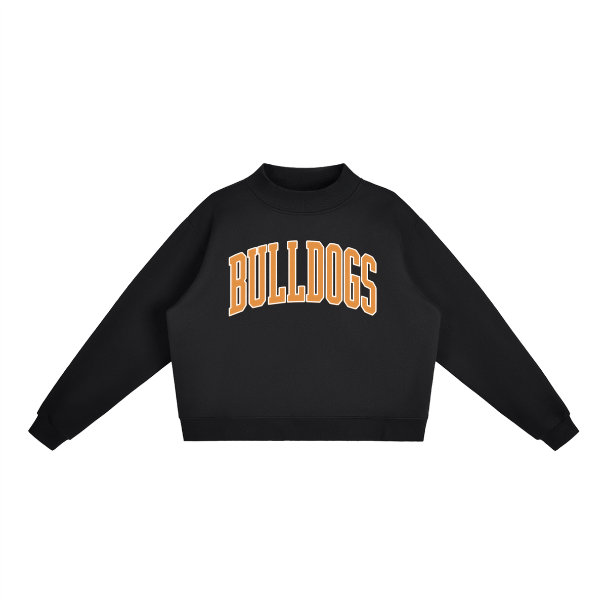 Essential Fleece Mock-Neck Crew Sweatshirt