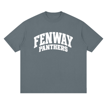 Basic 2 White Fenway Oversized Drop Shoulder T-Shirt