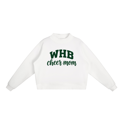 Cheer Mom Westhampton Essential Fleece Mock-Neck Crew Sweatshirt