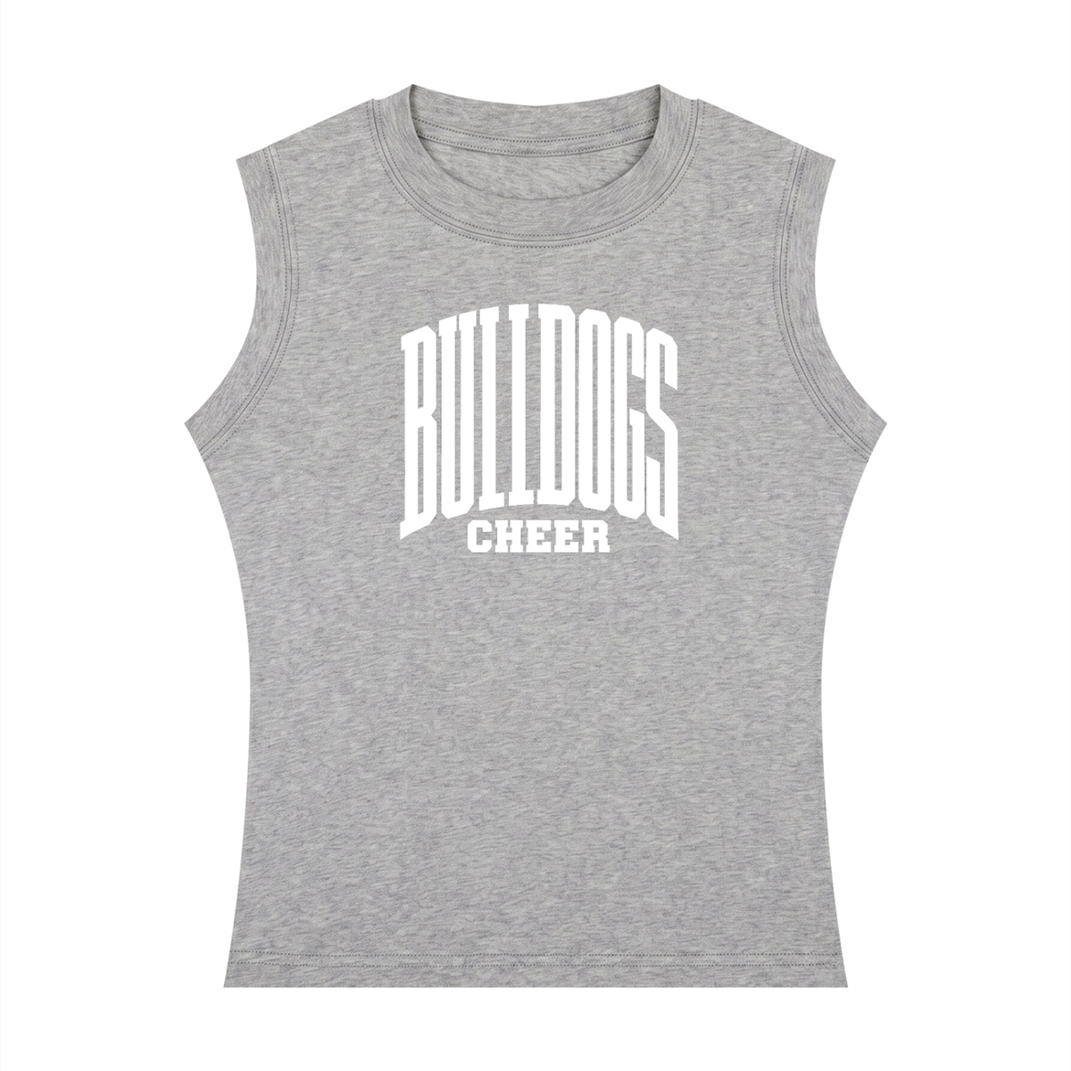 Basic 3 Green Bulldogs Women's Crewneck Tank Top