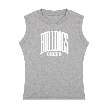 Basic 3 Green Bulldogs Women's Crewneck Tank Top