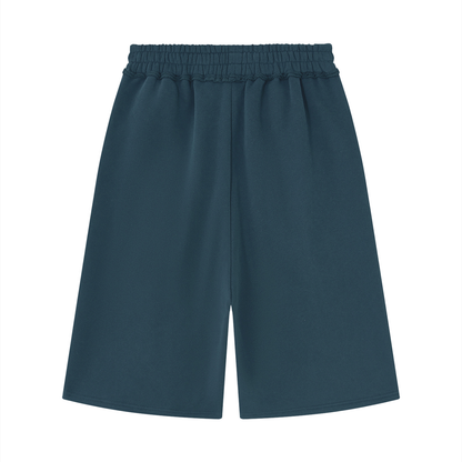 Unisex Raw Edge Fleece Shorts
