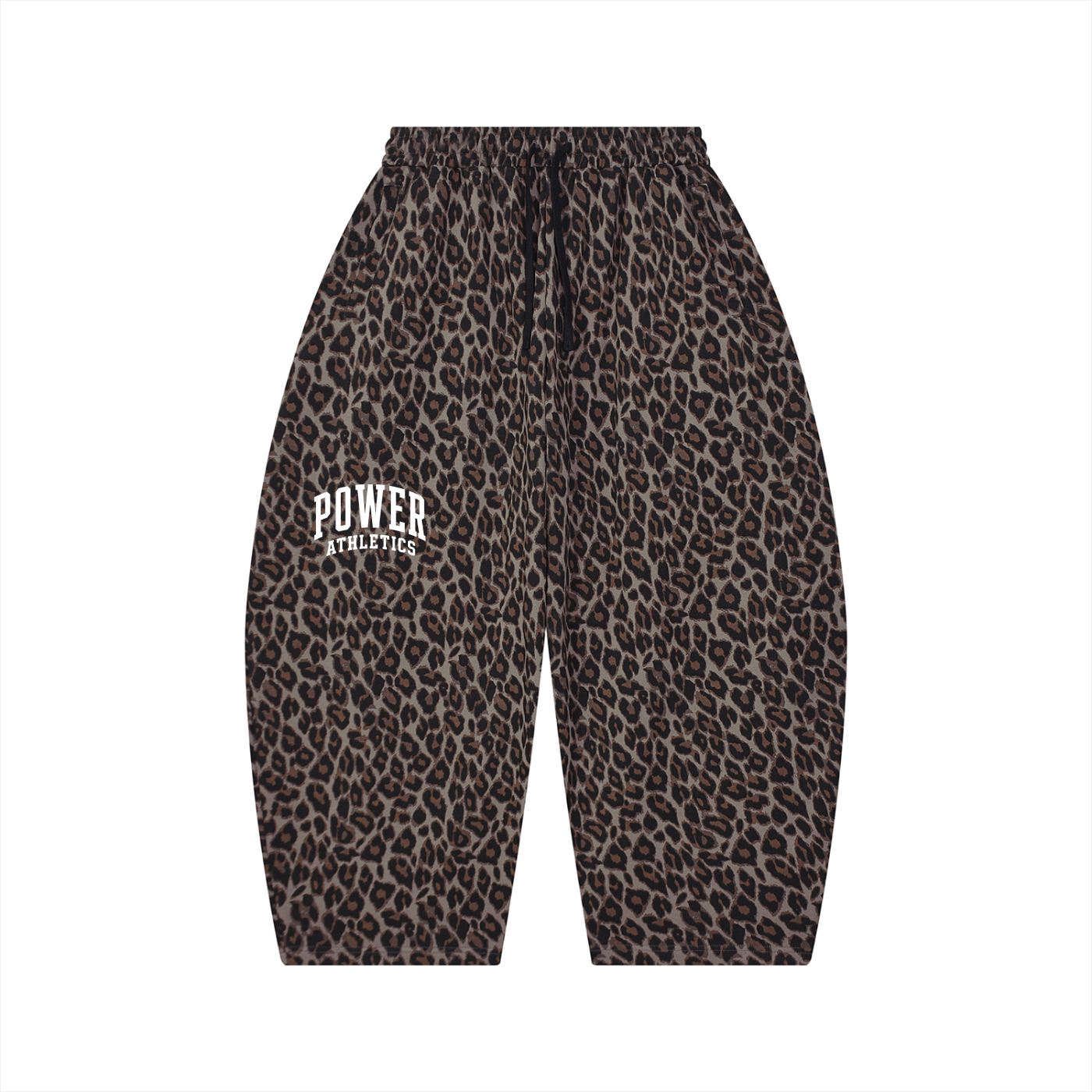 Unisex Leopard Barrel Leg Sweatpants