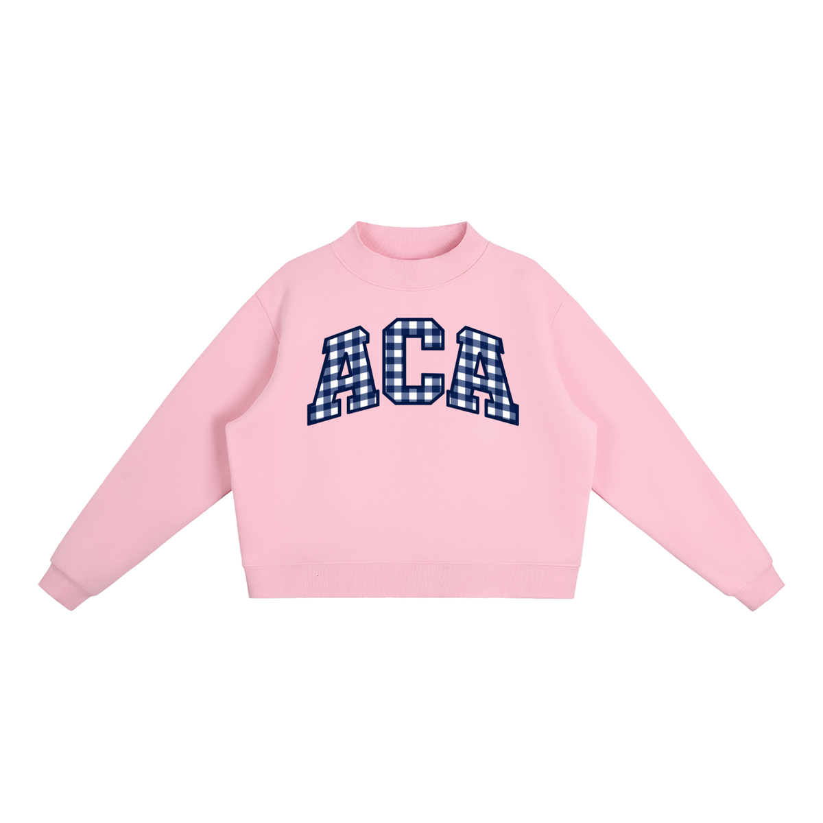 Essential Fleece Mock-Neck Crew Sweatshirt