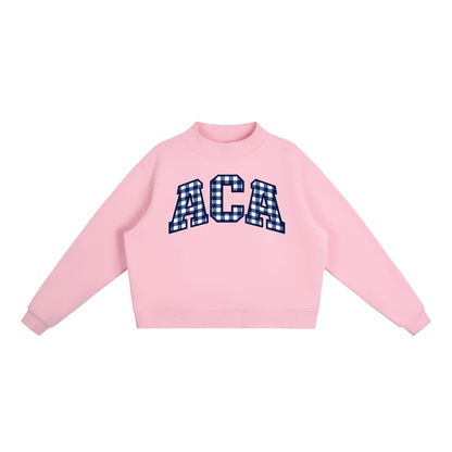 Essential Fleece Mock-Neck Crew Sweatshirt