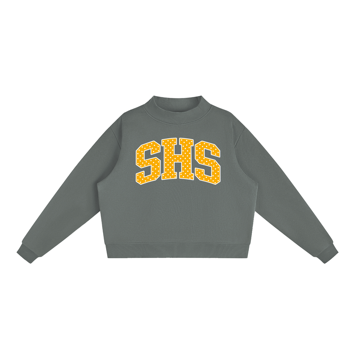 Essential Fleece Mock-Neck Crew Sweatshirt