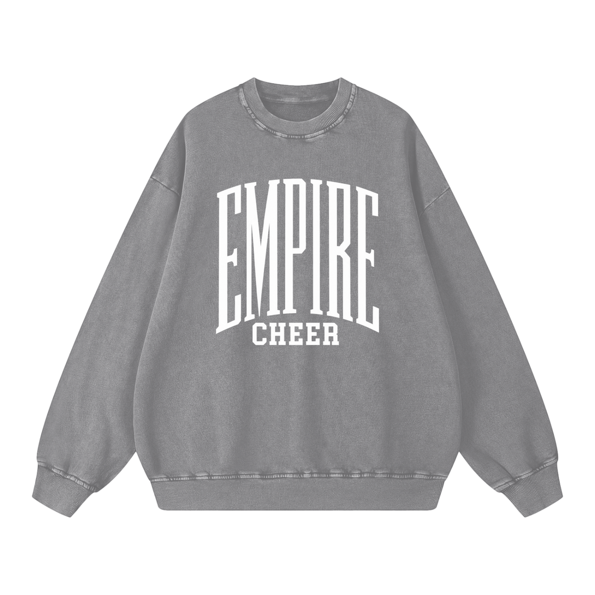 Basic 3 Empire Snow Washed Oversized Sweatshirt