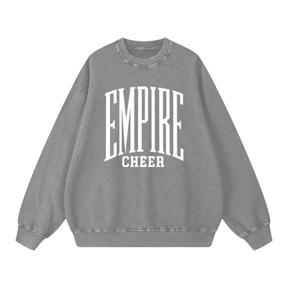 Basic 3 Empire Snow Washed Oversized Sweatshirt