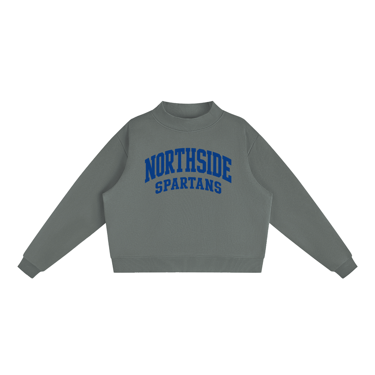 Basic 2 Northside Essential Fleece Mock-Neck Crew Sweatshirt (printed)