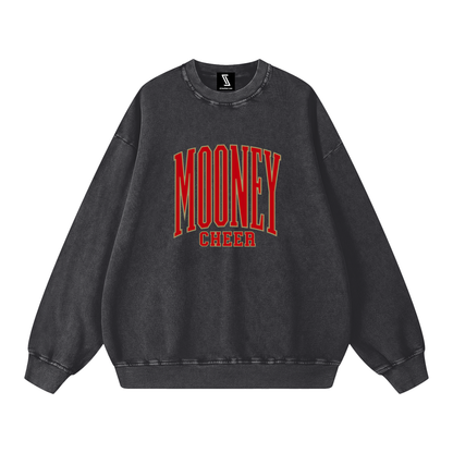 Basic 3 Cardinal Mooney Snow Washed Oversized Sweatshirt