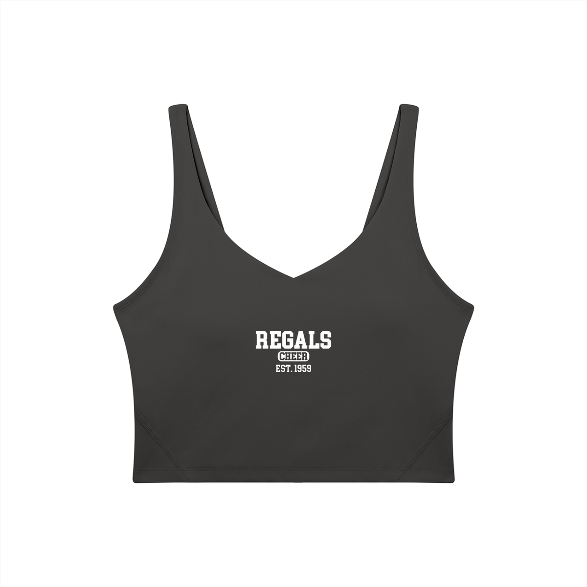 Old School Cal Lutheran Women's V-Neck Yoga Sports Bra