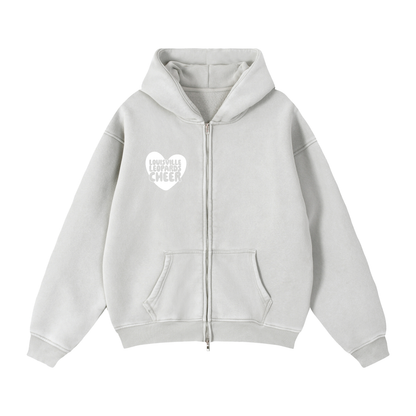 Washed Zip Up Hoodie