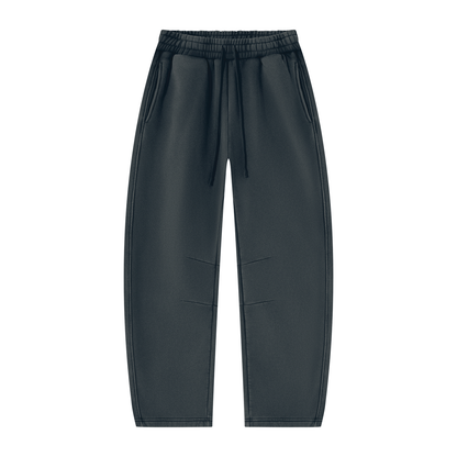 Unisex Vintage Wash Barrel Leg Fleece Sweatpants