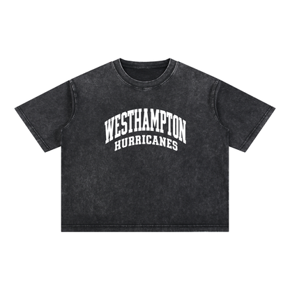 Basic 2 White Westhampton Mineral Wash Boxy Cotton T-Shirt