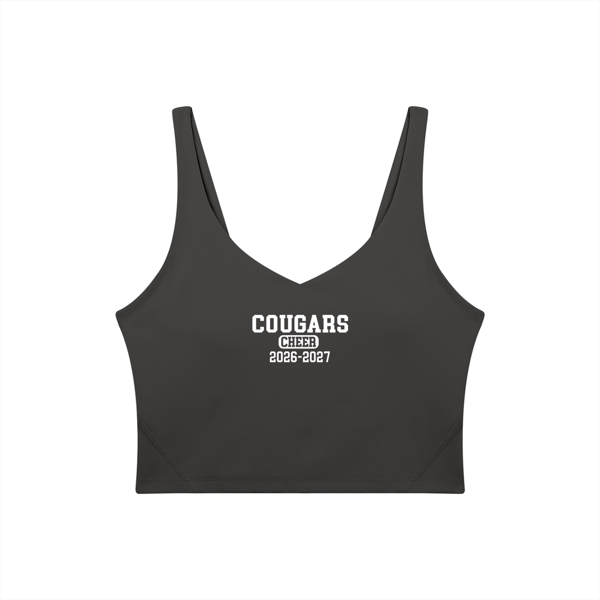 Old School Cardinal Mooney Women's V-Neck Yoga Sports Bra