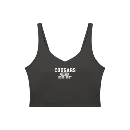 Old School Cardinal Mooney Women's V-Neck Yoga Sports Bra