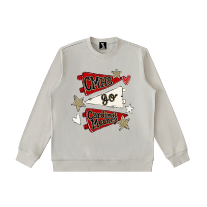 Lets Go Cardinal Mooney Essential Heavyweight Crewneck Sweatshirt