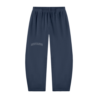 Unisex Vintage Washed Barrel Leg Sweatpants