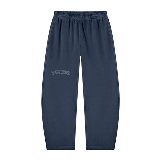 Unisex Vintage Washed Barrel Leg Sweatpants