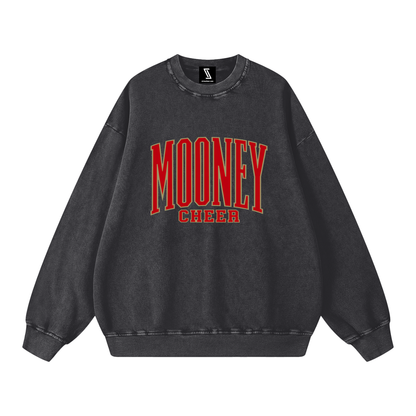 Basic 3 Cardinal Mooney Snow Washed Oversized Sweatshirt