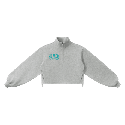 Women’s Mock-Neck Quarter-Zip Sweatshirt