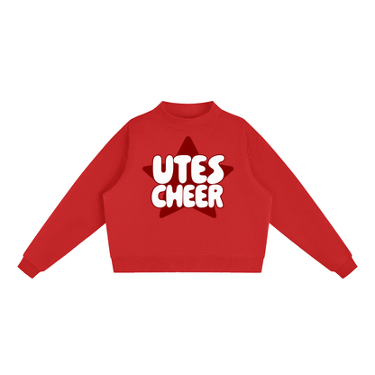 Star Utes Essential Fleece Mock-Neck Crew Sweatshirt