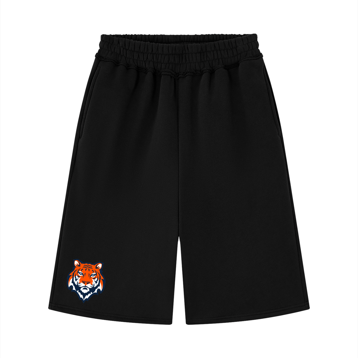 Unisex Raw Edge Fleece Shorts