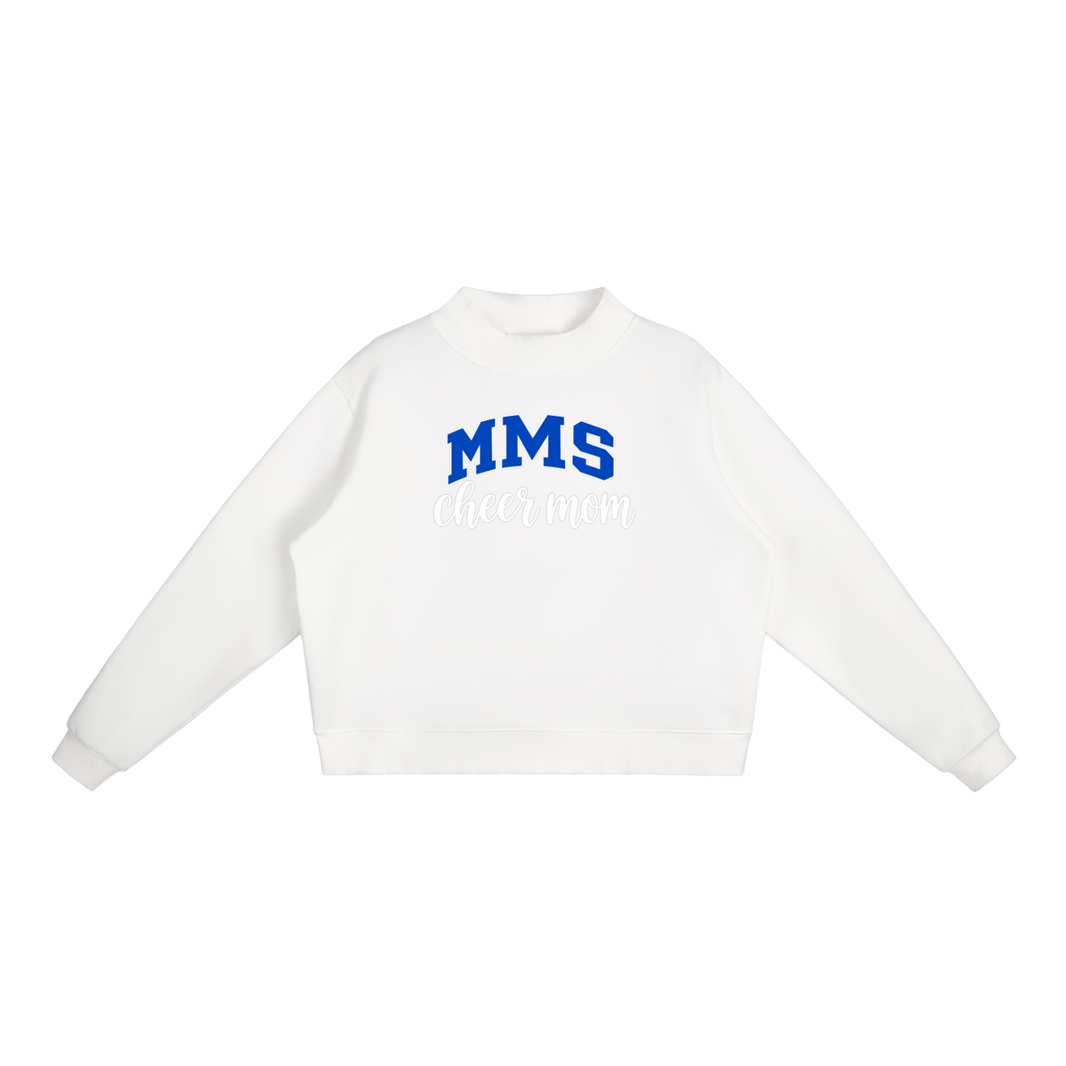Cheer Mom Maysville Essential Fleece Mock-Neck Crew Sweatshirt (printed)