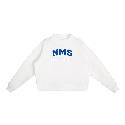 Cheer Mom Maysville Essential Fleece Mock-Neck Crew Sweatshirt (printed)