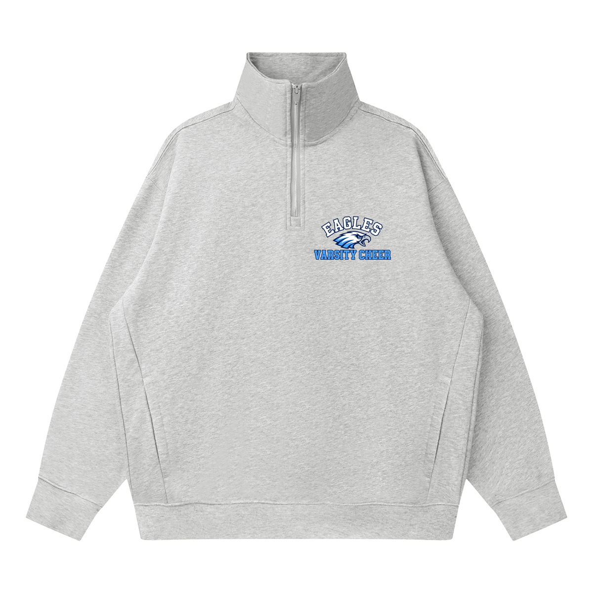 Quarter-Zip Drop Shoulder Sweatshirt