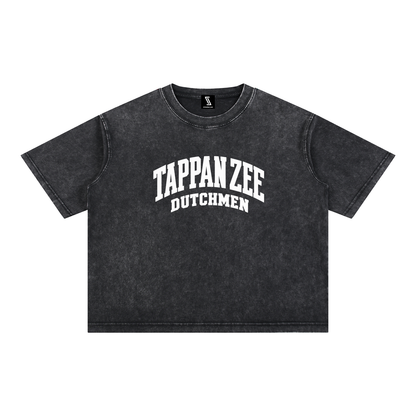 Basic 2 White Tappan Zee Mineral Wash Boxy Cotton T-Shirt