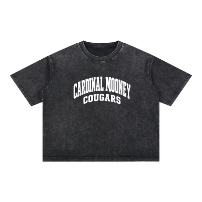 Basic 2 White Cardinal Mooney Mineral Wash Boxy Cotton T-Shirt