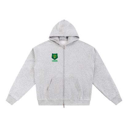 Simple Blanchet Essential Fleece Zip-Through Hoodie