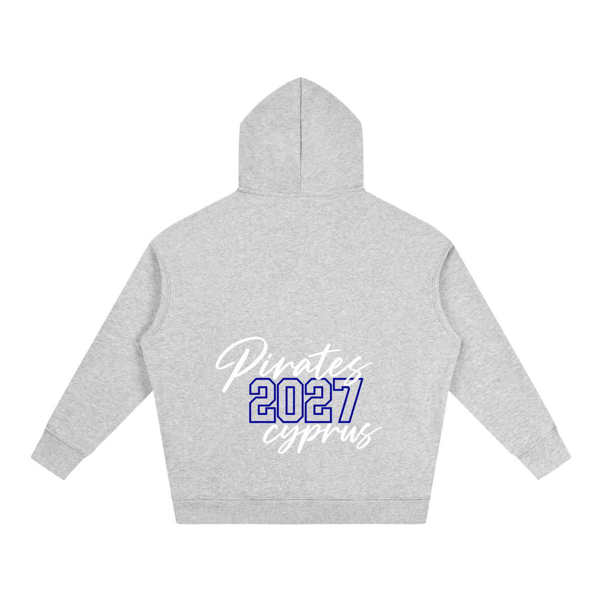 Cursive Front Cyprus Oversize Fleeced Hoodie