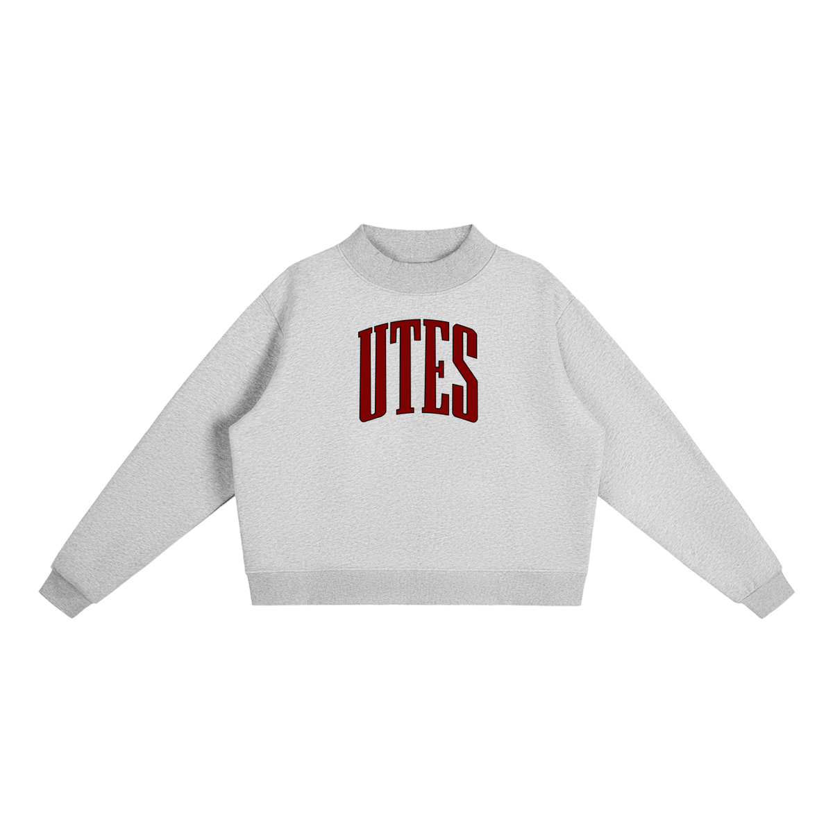 Varsity Utes Essential Fleece Mock-Neck Crew Sweatshirt