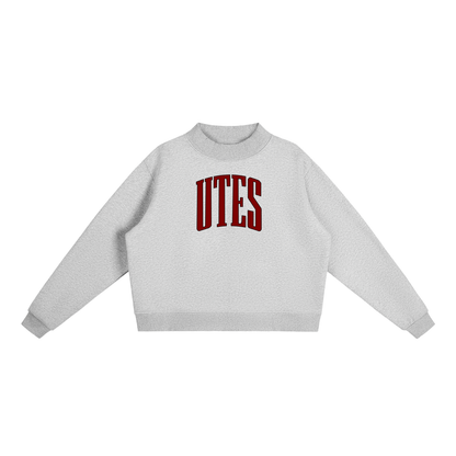Varsity Utes Essential Fleece Mock-Neck Crew Sweatshirt
