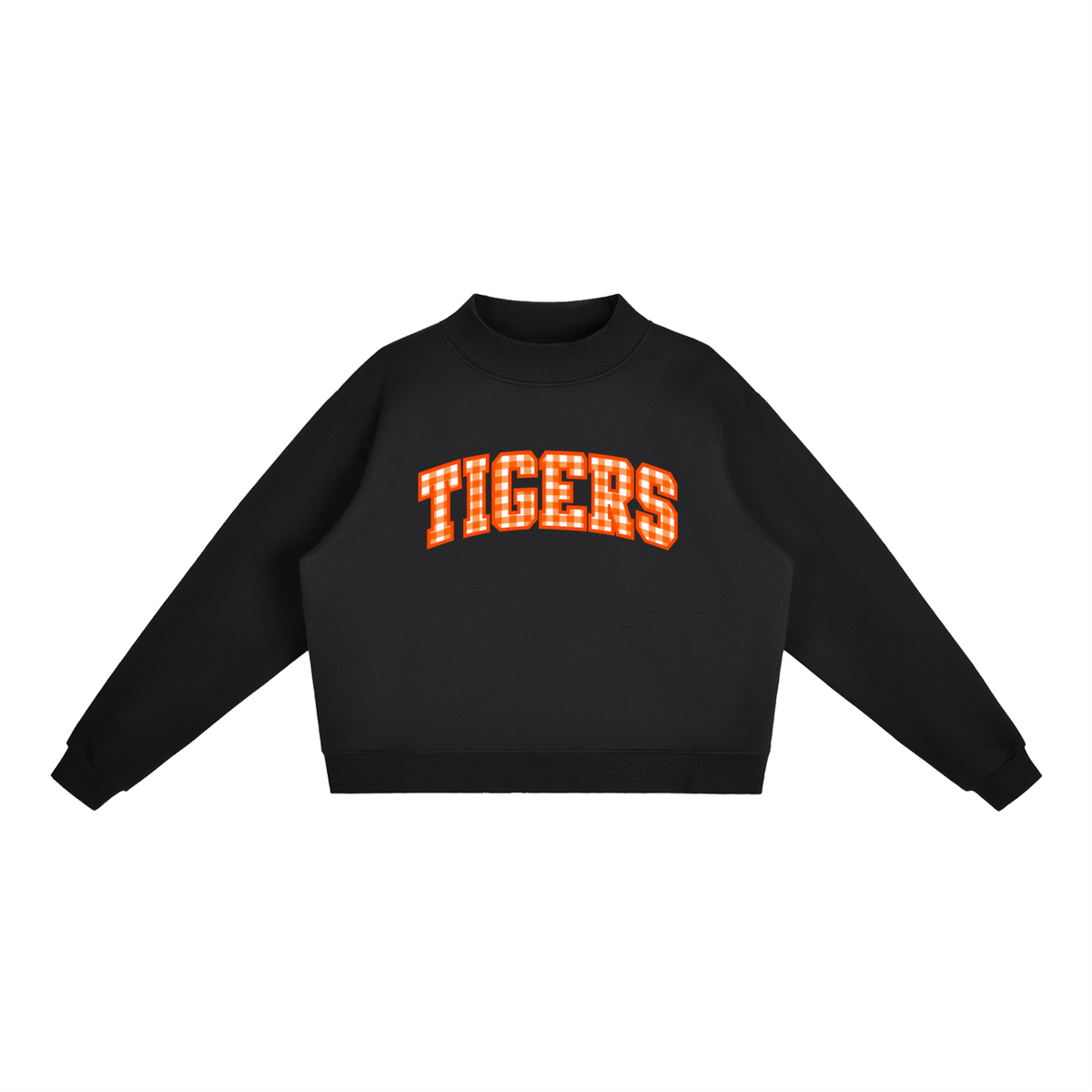 Essential Fleece Mock-Neck Crew Sweatshirt