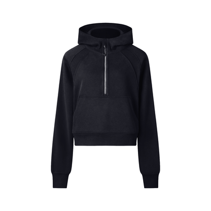 Strive Cropped Half-Zip Hoodie