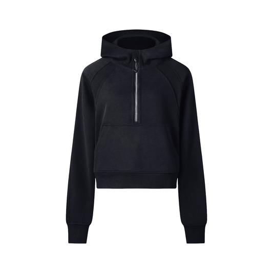 Strive Cropped Half-Zip Hoodie