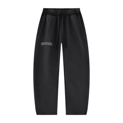 Unisex Vintage Wash Barrel Leg Fleece Sweatpants