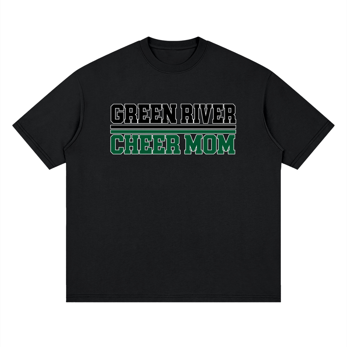 Mom Green River Oversized Drop Shoulder T-Shirt