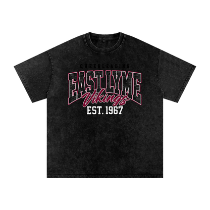 Vintage East Lyme Snow Washed Oversized Cotton T-Shirt